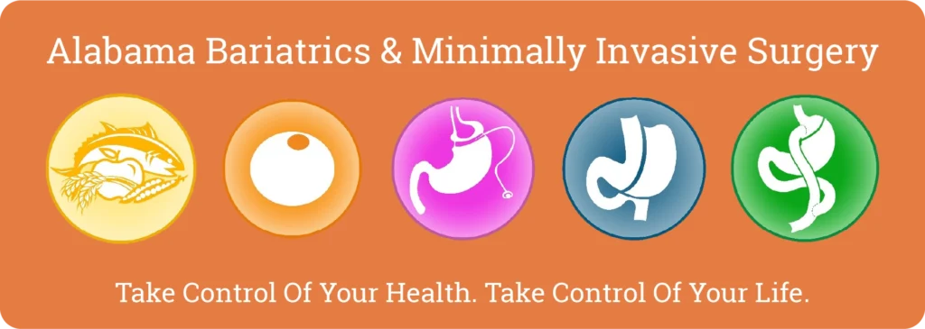 Alabama Bariatrics and Minimally Invasive Surgery logo. Take control of your health. Take control of your life.